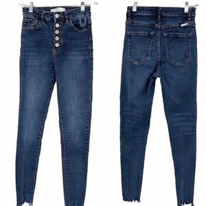 KanCan Los Angelo’s Button Fly Skinny Jeans Size 3
